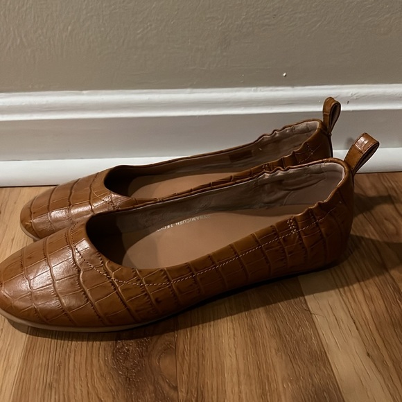 Fitflop Allegra Crocodile Embossed Leather Flats - Picture 4 of 10